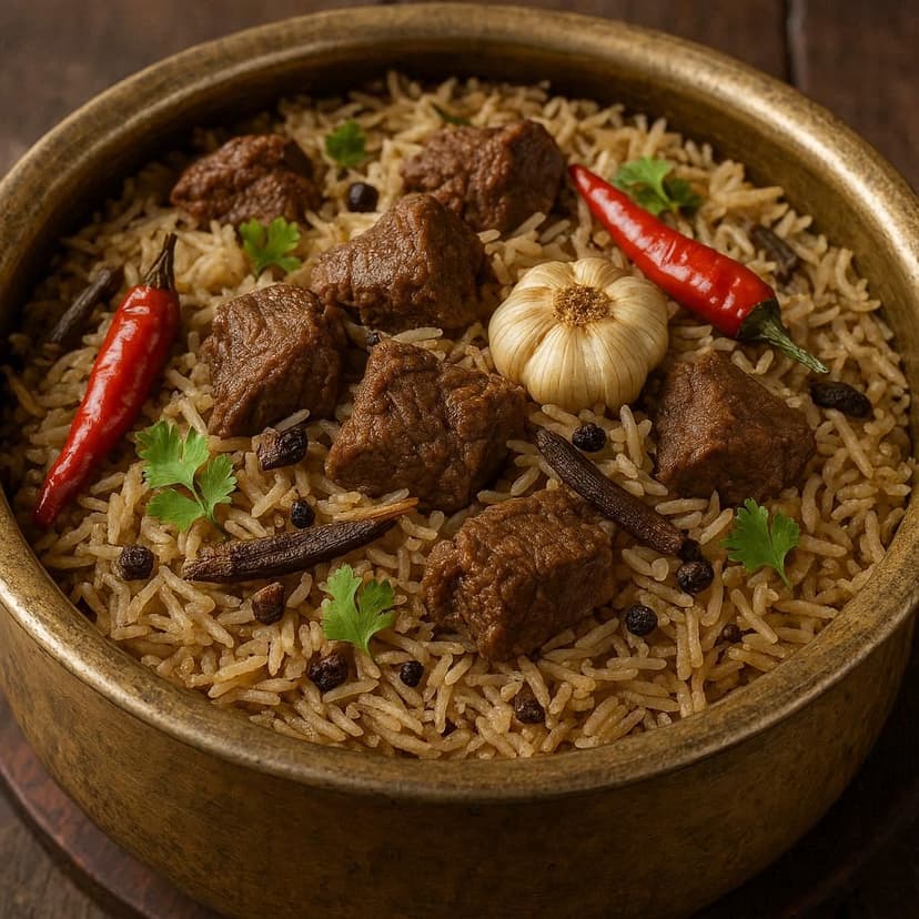 Beef Pulao Daig